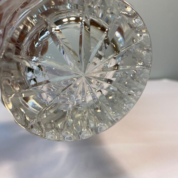 Antique American Brilliant Period Cut Glass Vase Etched Rose Stem ABS Small - Picture 8 of 14